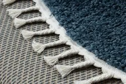 Teppich BERBER 9000 Kreis blau Franse berber marokkanisch shaggy