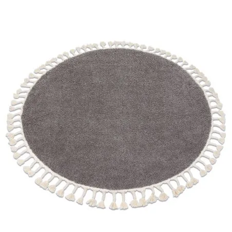 Teppich BERBER 9000 Kreis braun Franse berber marokkanisch shaggy