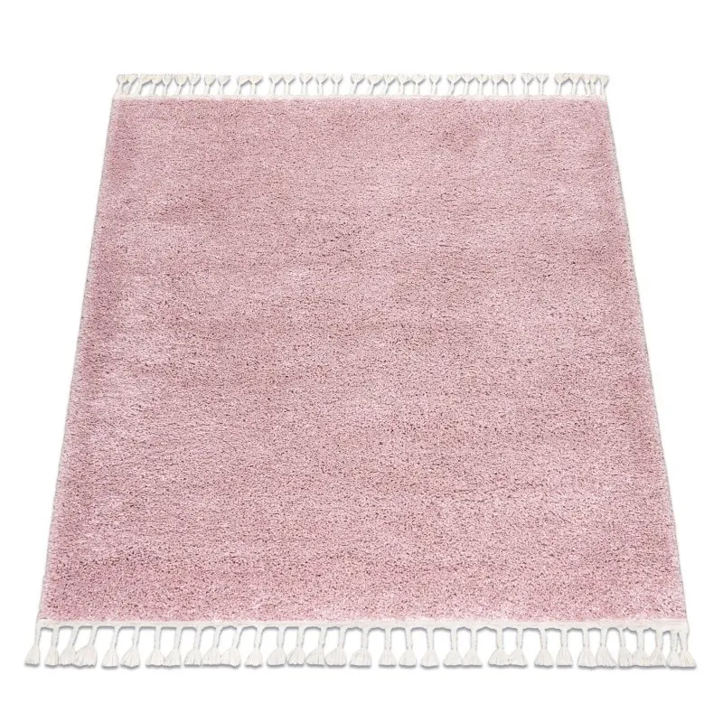Teppich BERBER quadratisch 9000 rosa Franse berber marokkanisch shaggy