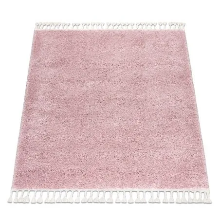 Teppich BERBER quadratisch 9000 rosa Franse berber marokkanisch shaggy