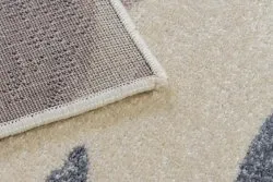 Teppich HEOS 78428 creme / rosa Blätter Monstera