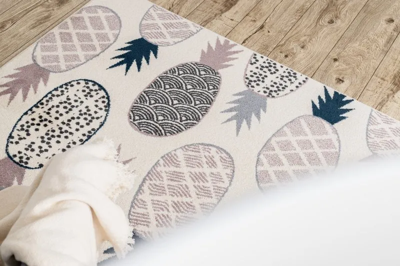 Teppich HEOS 78464 creme / rosa / blau / grau ANANAS