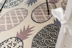 Teppich HEOS 78464 creme / rosa / blau / grau ANANAS