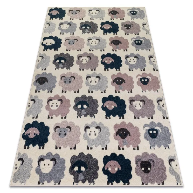 Teppich HEOS 78468 creme / rosa / blau / grau SCHAFE