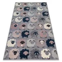 Teppich HEOS grau / blau SCHAFE