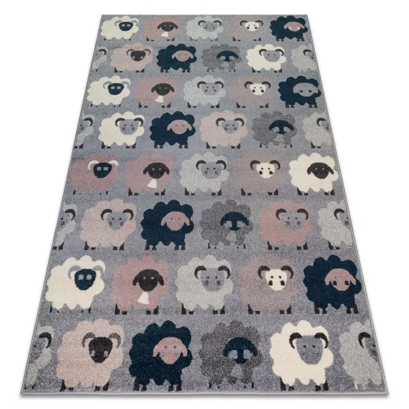 Teppich HEOS 78468 grau / blau SCHAFE