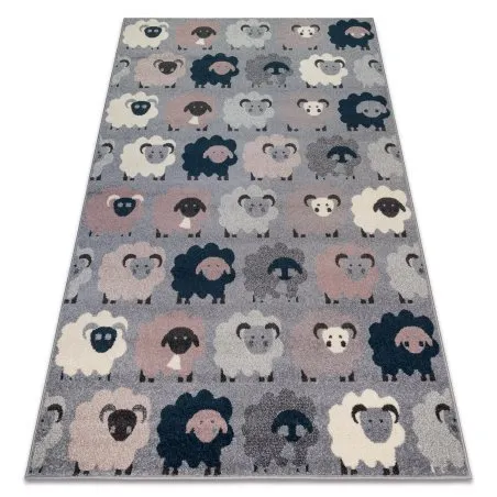 Teppich HEOS 78468 grau / blau SCHAFE