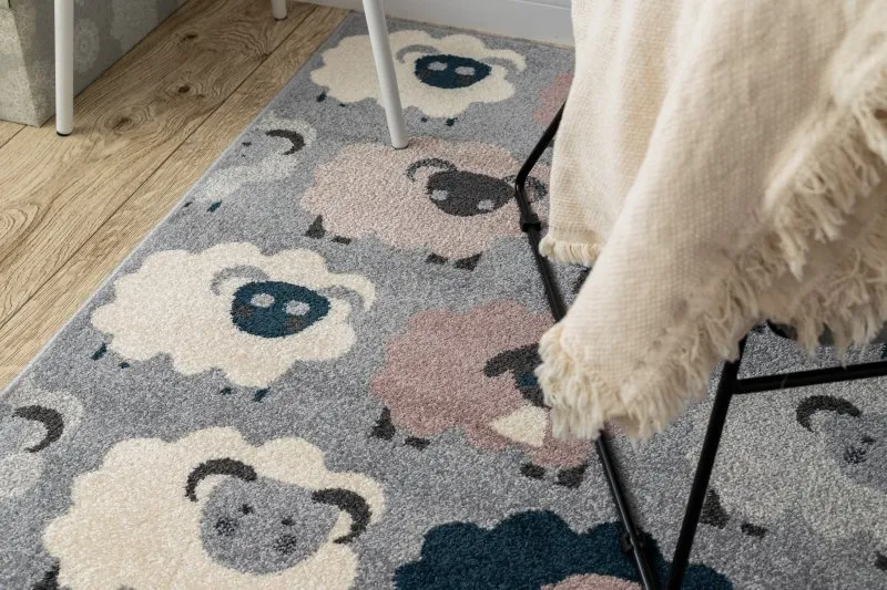Teppich HEOS 78468 grau / blau SCHAFE