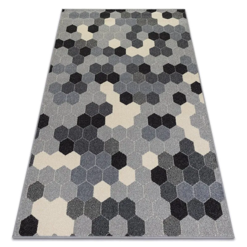 Teppich HEOS 78537 grau / creme HEXAGON