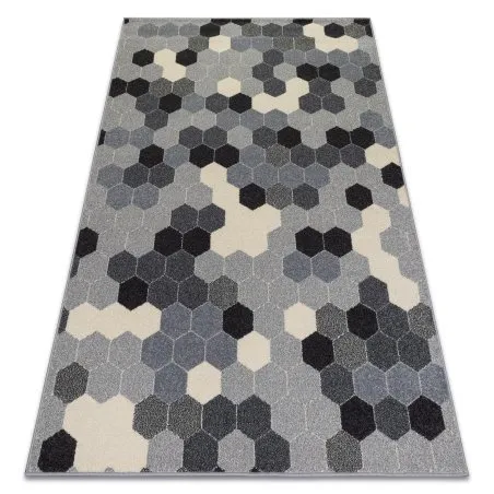 Teppich HEOS 78537 grau / creme HEXAGON