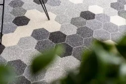 Teppich HEOS 78537 grau / creme HEXAGON