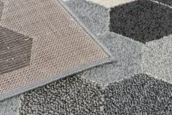 Teppich HEOS 78537 grau / creme HEXAGON