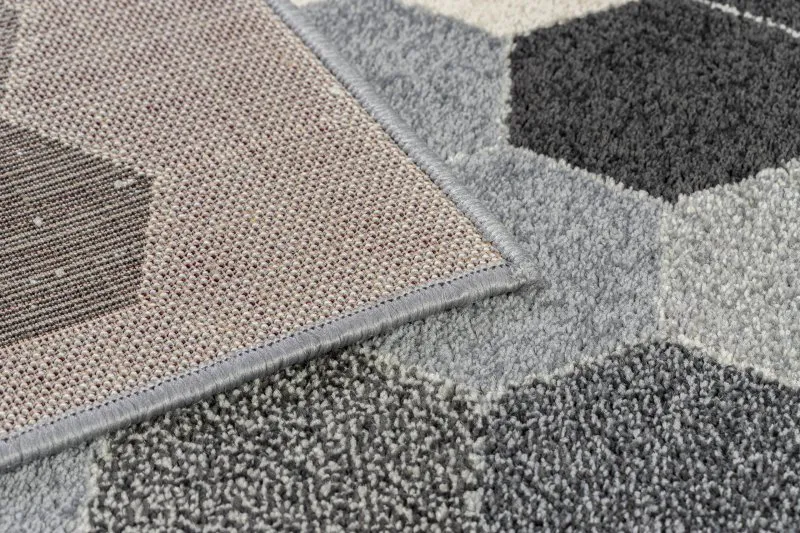 Teppich HEOS 78537 grau / creme HEXAGON