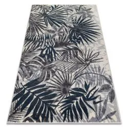 Teppich HEOS creme / blau URWALD