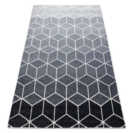 Teppich HEOS 78590 creme / silber / Anthrazit WÜRFEL