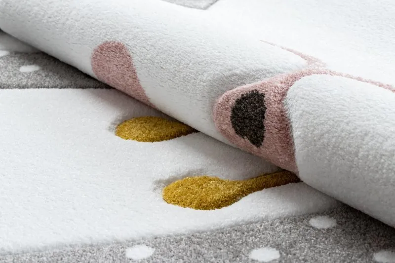 Kinderteppich PETIT BUNNY HASE grau