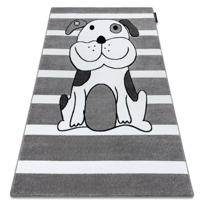 Kinderteppich PETIT PUPPY HÜNDCHEN grau
