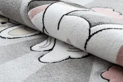Kinderteppich PETIT UNICORN EINHORN grau