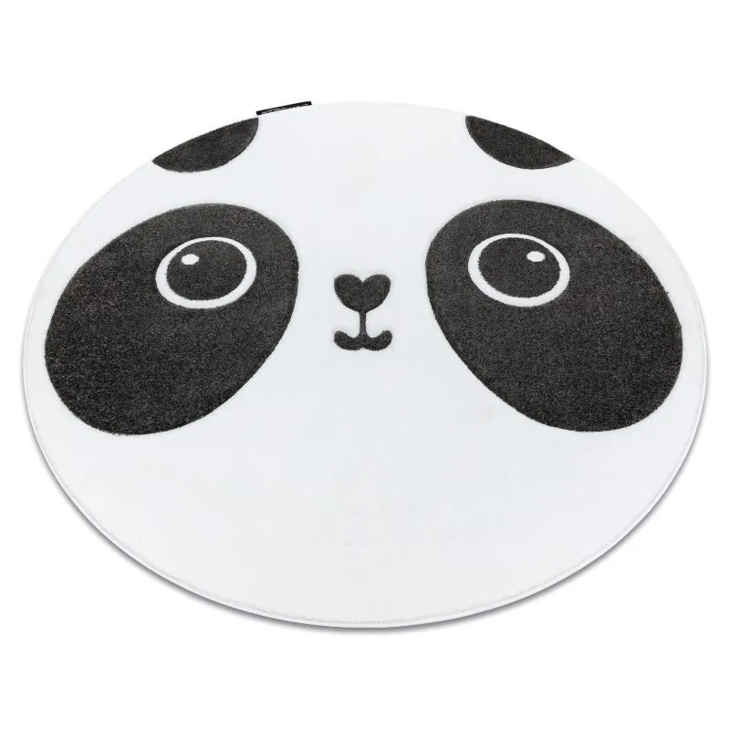 Kinderteppich PETIT PANDA Kreis weiß