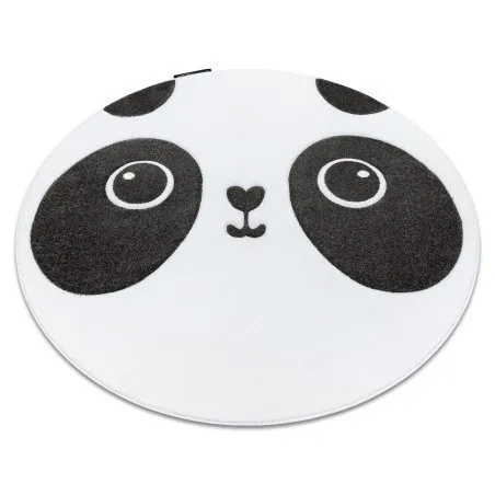 Kinderteppich PETIT PANDA Kreis weiß