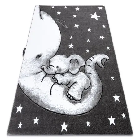 Kinderteppich PETIT TRUMPET TROMPETE ELEFANT STERNE grau