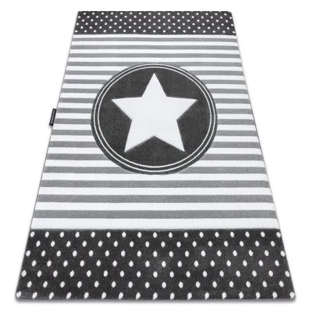 Kinderteppich PETIT STAR STERNE grau