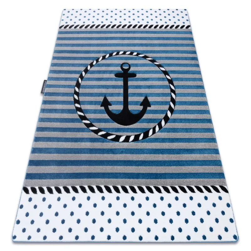 Kinderteppich PETIT MARINE ANKER MEER blau
