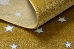 Kinderteppich PETIT MOON Sterne, Wolken gold