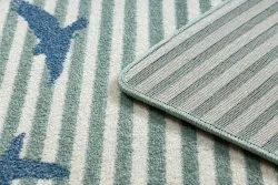 Kinderteppich PETIT SAIL Boot, Segelboot grün