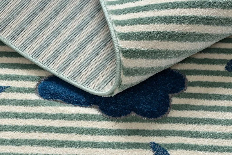 Kinderteppich PETIT SAIL Boot, Segelboot grün