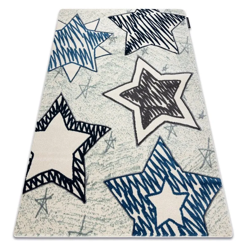 Kinderteppich PETIT STARS Sterne blau