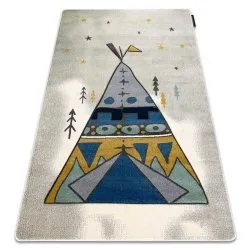 Kinderteppich PETIT TIPI grau