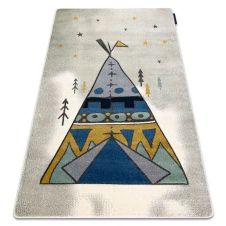 Kinderteppich PETIT TIPI grau