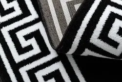 Teppich HAMPTON Grecos Kreis schwarz