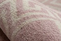 Teppich HAMPTON Grecos Kreis rosa