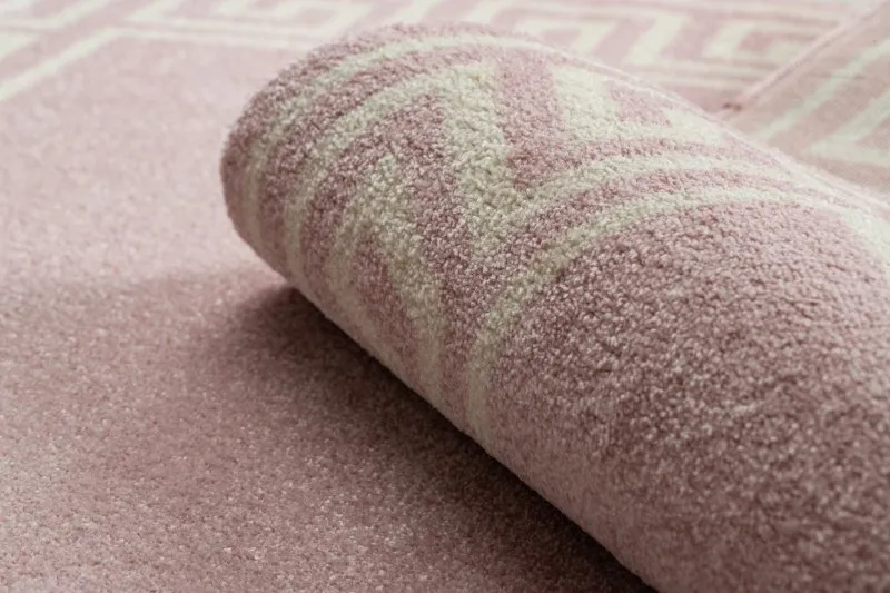 Teppich HAMPTON Grecos Kreis rosa