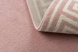 Teppich HAMPTON Grecos Kreis rosa