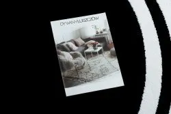 Teppich HAMPTON Lux Kreis schwarz