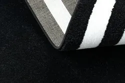 Teppich HAMPTON Lux Kreis schwarz