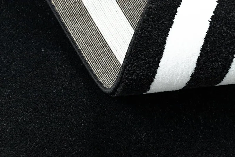 Teppich HAMPTON Lux Kreis schwarz