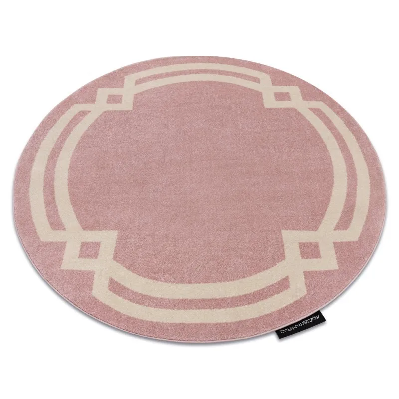 Teppich HAMPTON Lux Kreis rosa