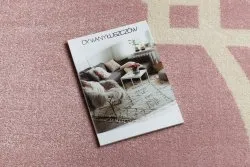 Teppich HAMPTON Lux Kreis rosa