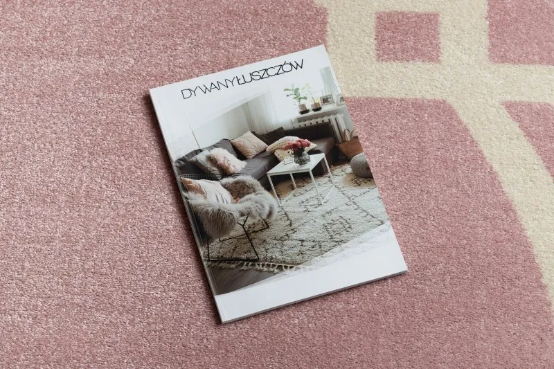 Teppich HAMPTON Lux Kreis rosa