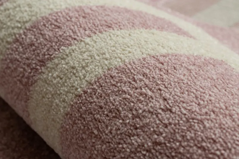 Teppich HAMPTON Lux Kreis rosa