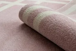 Teppich HAMPTON Lux Kreis rosa
