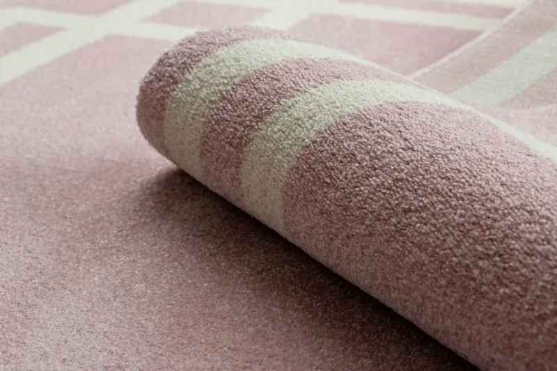 Teppich HAMPTON Lux Kreis rosa