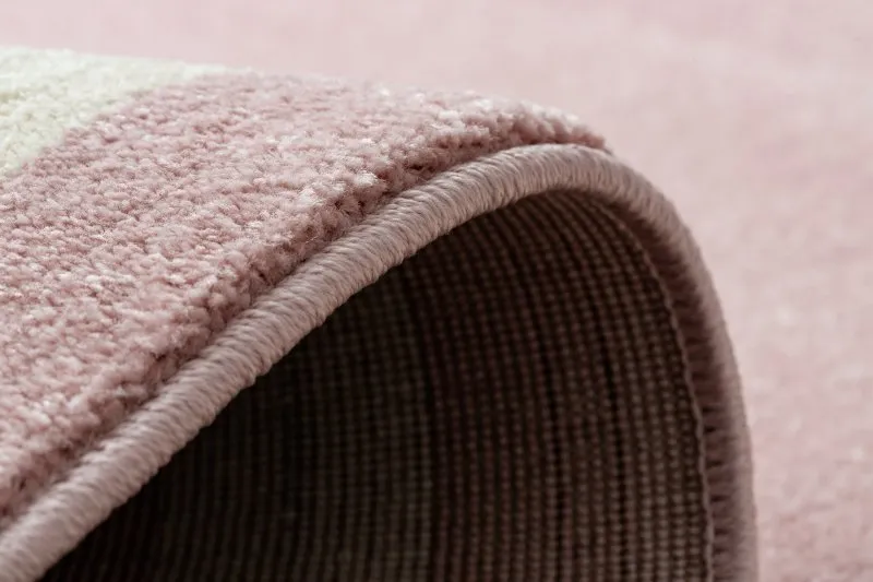 Teppich HAMPTON Lux Kreis rosa