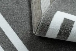 Teppich HAMPTON Lux Kreis grau