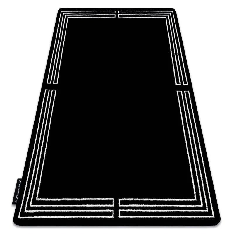 Teppich HAMPTON Chick Rahmen schwarz