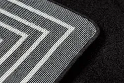 Teppich HAMPTON Chick Rahmen schwarz
